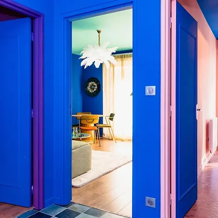 Luna - Cosy 50m2 - Place Parking Prive -ascenseur - Position Gare - Pompidou - Nouvelle - 2 A 4 Personnes