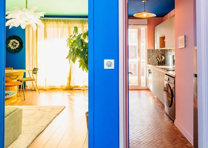 Luna - Cosy 50m2 - Place Parking Prive -ascenseur - Position Gare - Pompidou - Nouvelle - 2 A 4 Personnes 아파트 *